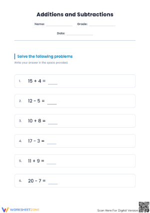 Essential Addition and Subtraction Practice | Grades 3-4