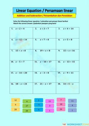 Linear equation 2