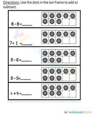 Addition and Subtraction with objects
