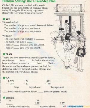 Problem Solving Using the four steps plan 1