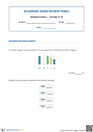 Grade 4 Math Term Review | Essential Printable Guide