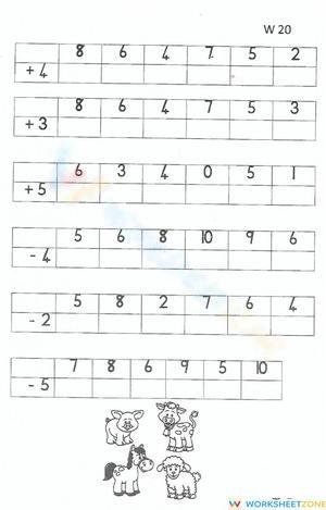 Week 20 Number combinations