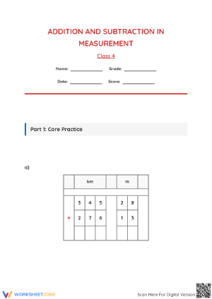 Essential Grade 4 Measurement Addition and Subtraction