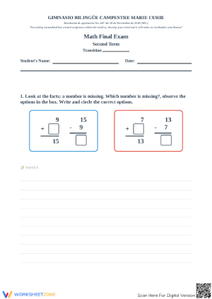 Grade 1 Math Final Exam: Essential Operations & Place Value