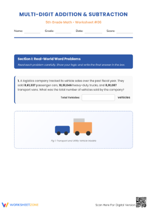 Essential Multi-Digit Addition and Subtraction — Grade 5