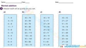 Class work pages 40,42