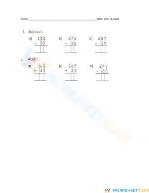 Add & Subtract