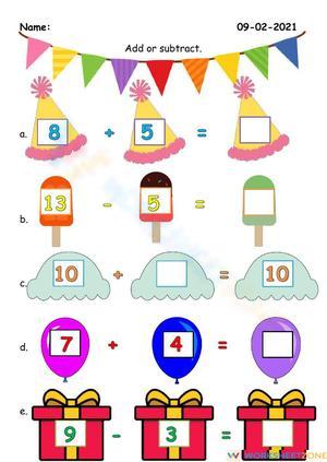 Add and Subtract