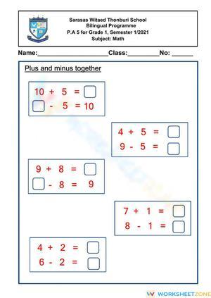 Plus and minus together