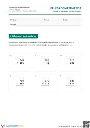 Complete 3-Digit Operations Test | Grade 3 Aligned Math