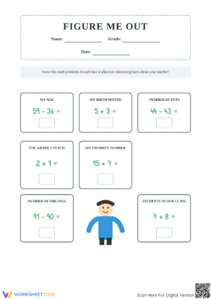 Essential Figure Me Out Math Worksheet | Grade 3 Ready