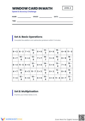 Essential Grade 3 Math Speed Drill | 250 Problems