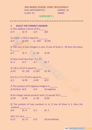 Integers