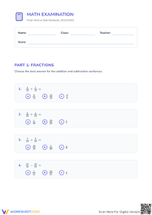 Essential Grade 3 Math Final Exam | Printable Review