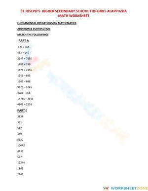 Fundamental operations 1
