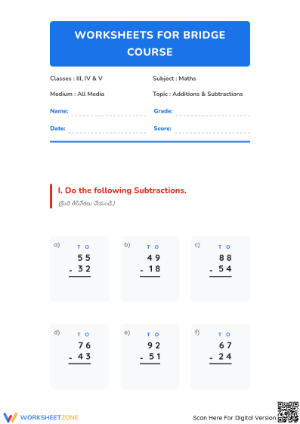 Printable Grade 3 Math: Essential Addition and Subtraction