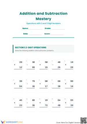 Essential Addition and Subtraction Mastery — Grade 3 Math