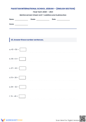 Printable 2-Digit Addition & Subtraction Packet | Grade 2-3