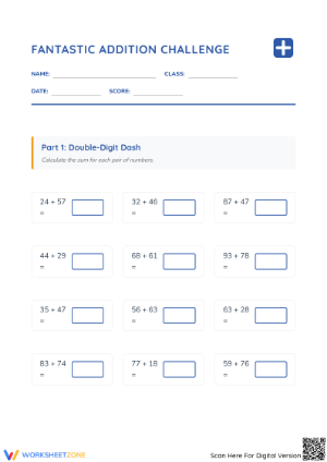 Essential Addition with Regrouping Worksheet | Grades 3-4