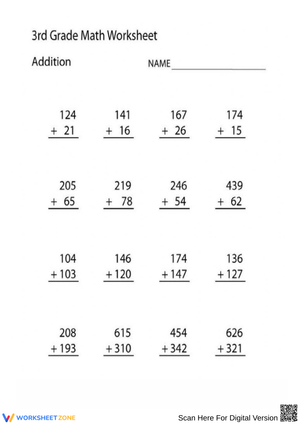 Double-Digit and Triple-Digit Addition