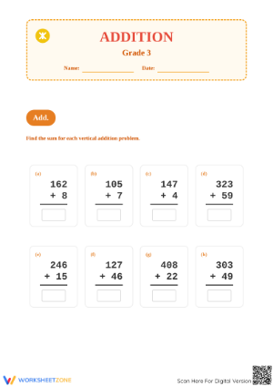 Essential Addition with Regrouping Worksheet | Grade 3