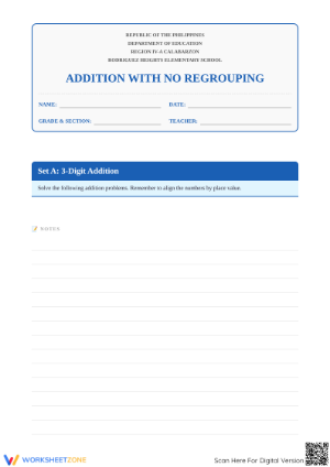 Essential 3-Digit Addition Without Regrouping | Grade 2-3