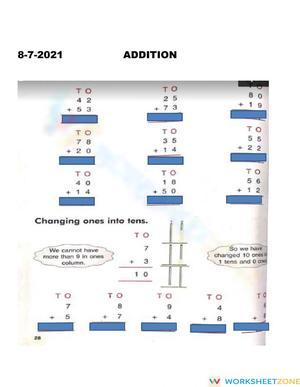 Addition ( 2- digit )