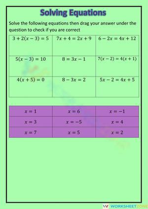 National 5 Solving Equations