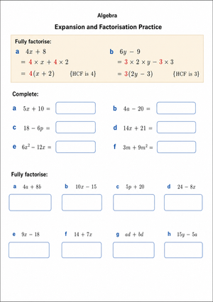 Essential Factorisation Practice | Grade 9 Algebra