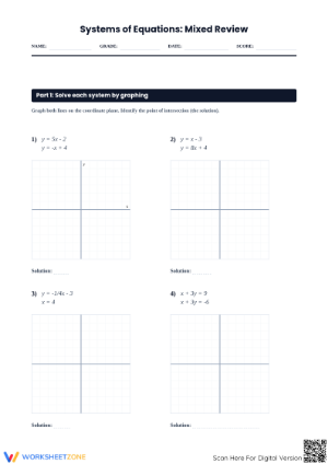 Essential Algebra Practice: Solving Systems of Equations