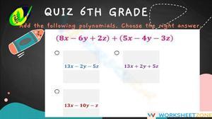 Adding polynomials 6th