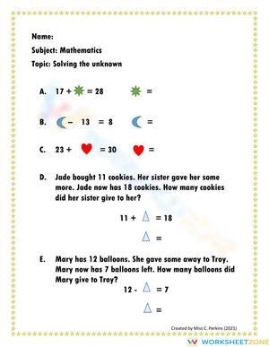 Finding the Unknown Variable