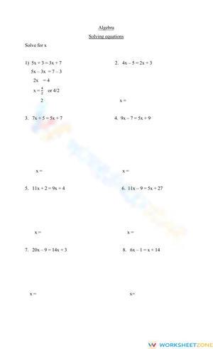 Solving Equations on Both Sides
