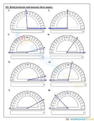 Angles measurement