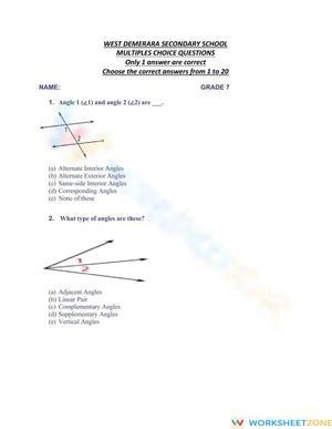 Angles test