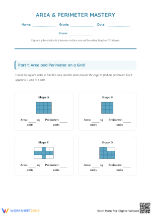 Area and Perimeter Mastery Worksheet | Grade 4 Ready