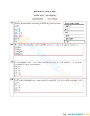 WORK SHEET 02