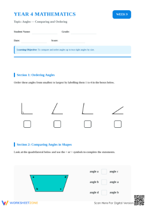 Essential Grade 4 Angles Worksheet | Mastering Acute, Obtuse, Right