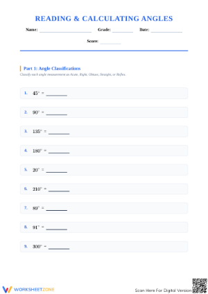 Reading and Calculating Angles | Grade 4-5 Essential