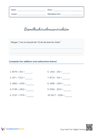 Essential Angles and Arithmetic Worksheet | Grade 4-5 Ready