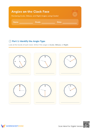 Angles on the clock face