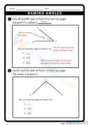 Naming angles