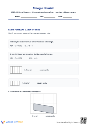 April Math Exam
