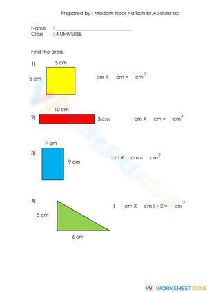 Area of shape