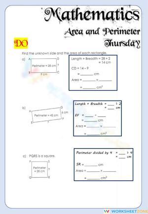 Week 21 - Math - Thursday 6