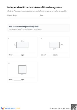 Area of Parallelograms