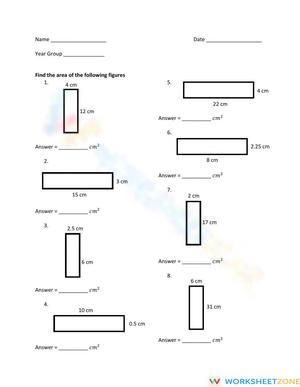 Area - Formula Method without Grids