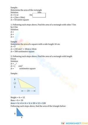 Area of plane Shapes