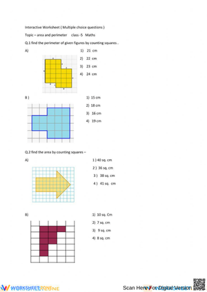 Perimeter and Area Practice