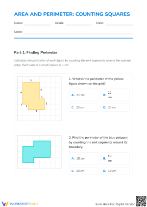 Perimeter and Area Practice